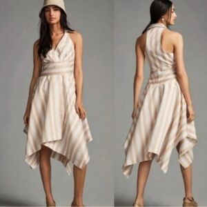 Maeve Asymmetrical Wrap Shirt Dress size Small